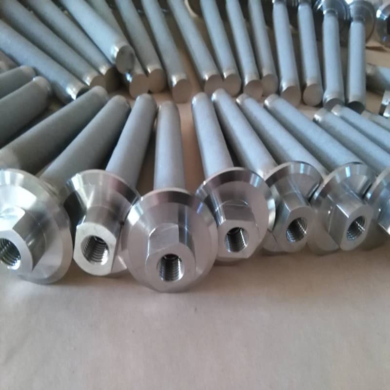 20mm OD X 6_ Long Sintered Stainless Steel Carbonation Stone